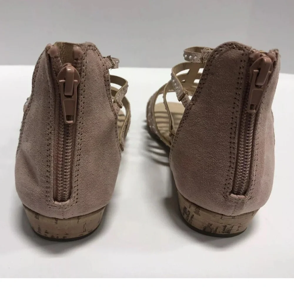 Aldo Youth Mengwen Light Pink Strappy Sandals, Girls’ Size 3 M.